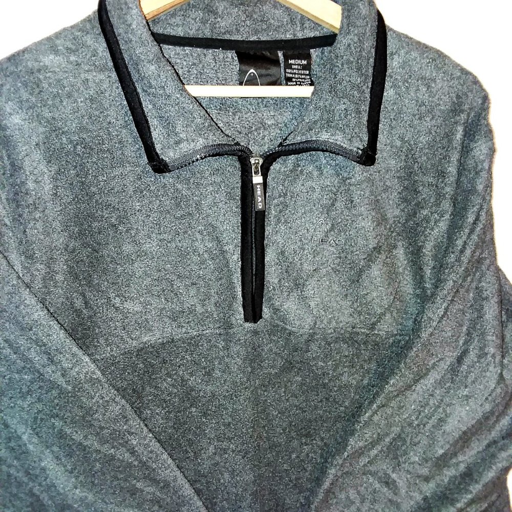 Head Fleece Pullover Gray Size Medium